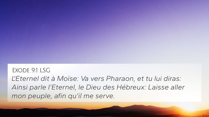 Exode 9:1 LSG Bible Verse Image