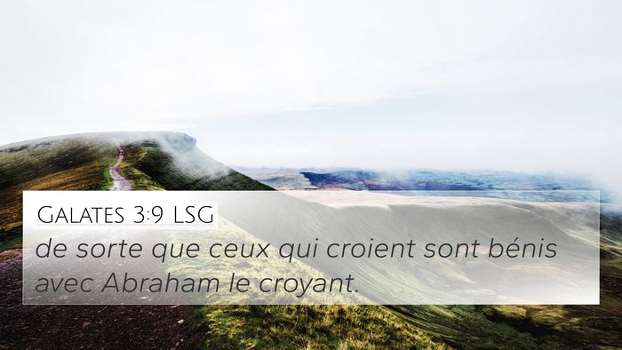 Galates 3:9 LSG Bible Verse Image