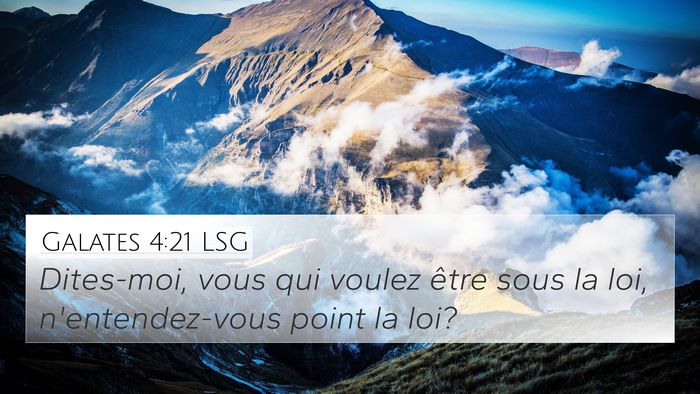 Galates 4:21 LSG Bible Verse Image