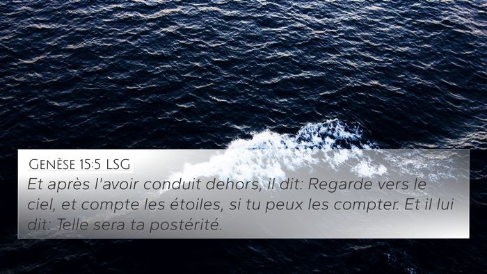 Genèse 15:5 LSG Bible Verse Image