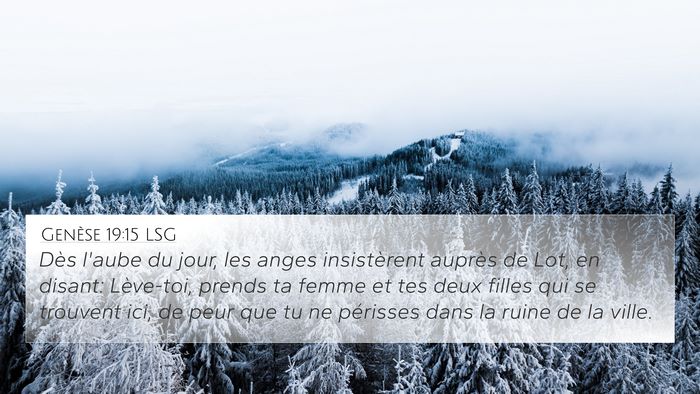 Genèse 19:15 LSG Bible Verse Image