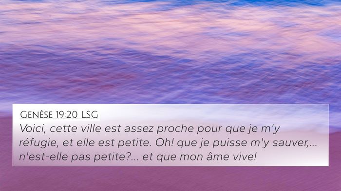 Genèse 19:20 LSG Bible Verse Image