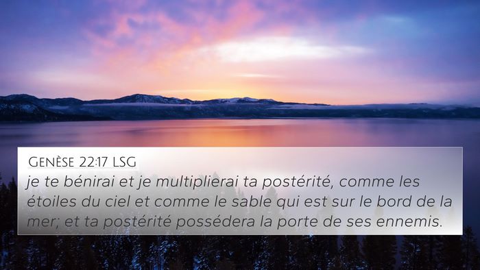 Genèse 22:17 LSG Bible Verse Image