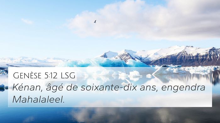 Genèse 5:12 LSG Bible Verse Image
