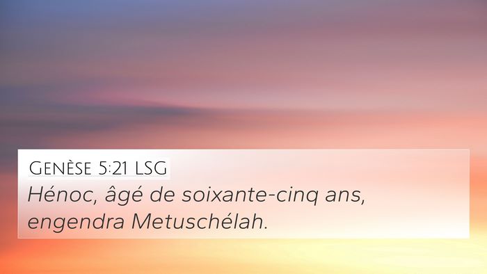 Genèse 5:21 LSG Bible Verse Image