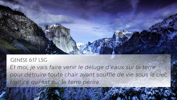 Genèse 6:17 LSG Bible Verse Image