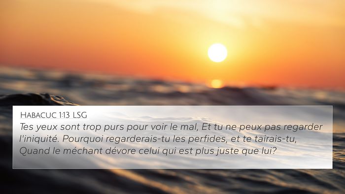 Habacuc 1:13 LSG Bible Verse Image
