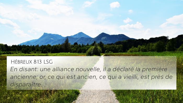 Hébreux 8:13 LSG Bible Verse Image