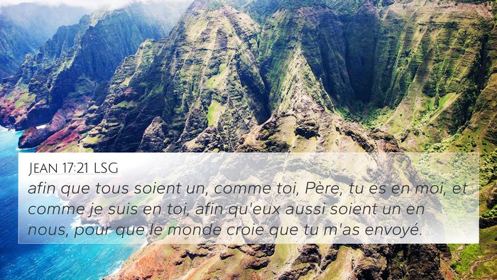 Jean 17:21 LSG Bible Verse Image