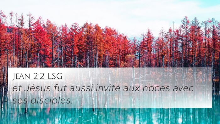 Jean 2:2 LSG Bible Verse Image
