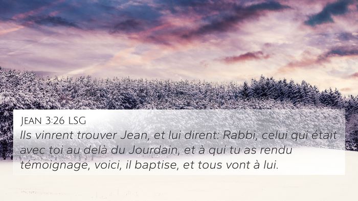 Jean 3:26 LSG Bible Verse Image