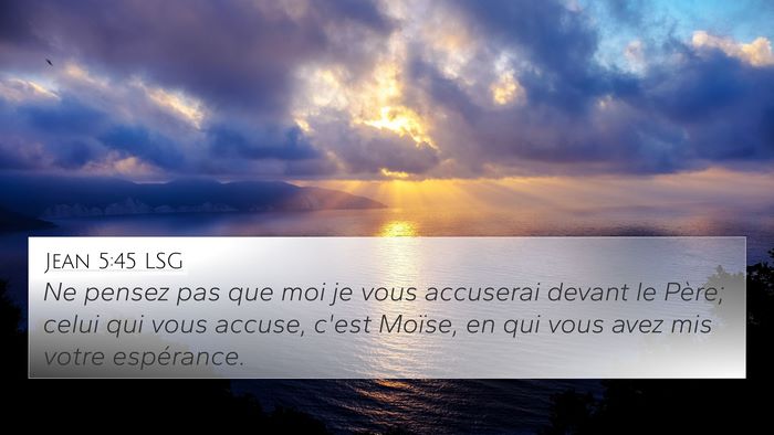Jean 5:45 LSG Bible Verse Image