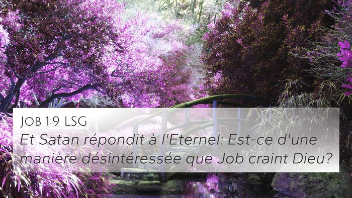 Job 1:9 LSG Bible Verse Image