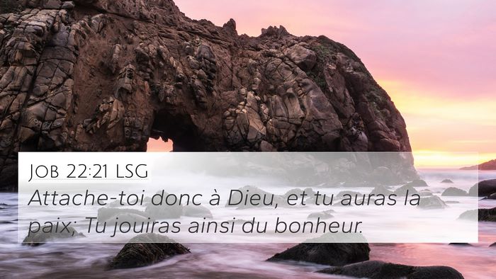 Job 22:21 LSG Bible Verse Image