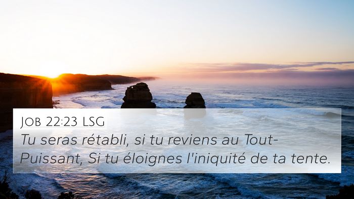Job 22:23 LSG Bible Verse Image