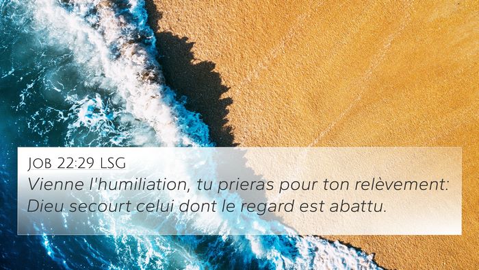Job 22:29 LSG Bible Verse Image