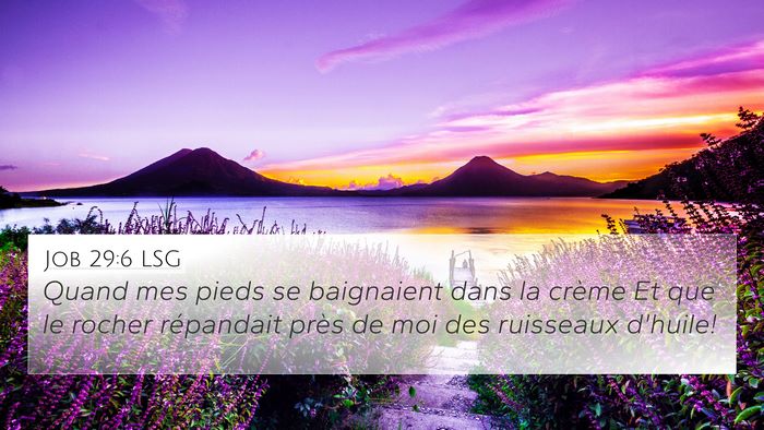 Job 29:6 LSG Bible Verse Image
