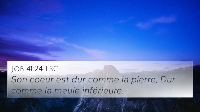 Job 41:24 LSG Bible Verse Image