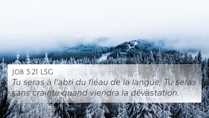 Job 5:21 LSG Bible Verse Image