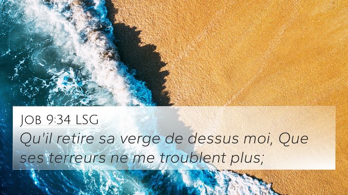 Job 9:34 LSG Bible Verse Image