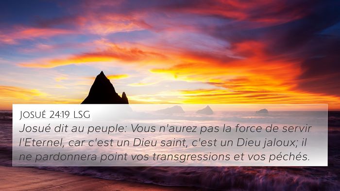 Josué 24:19 LSG Bible Verse Image