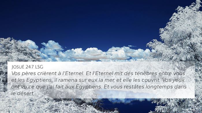 Josué 24:7 LSG Bible Verse Image