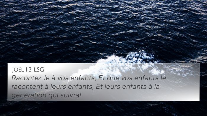 Joël 1:3 LSG Bible Verse Image