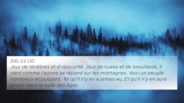 Joël 2:2 LSG Bible Verse Image