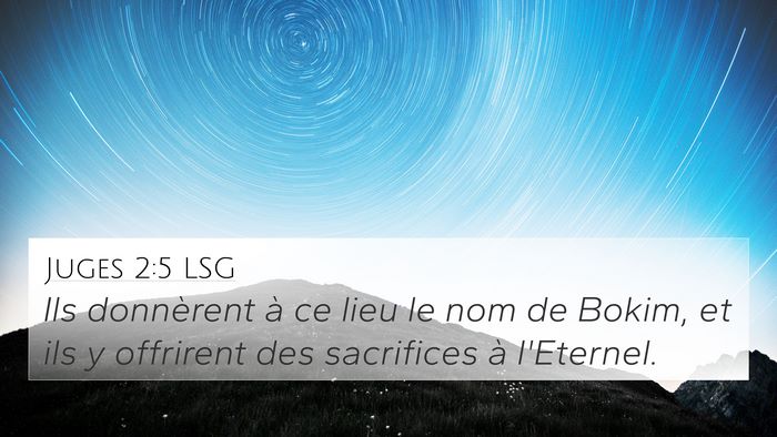 Juges 2:5 LSG 4K Wallpaper - Ils donnèrent à ce lieu le nom de Bokim, et ils - 4K Wallpaper Bible Verse