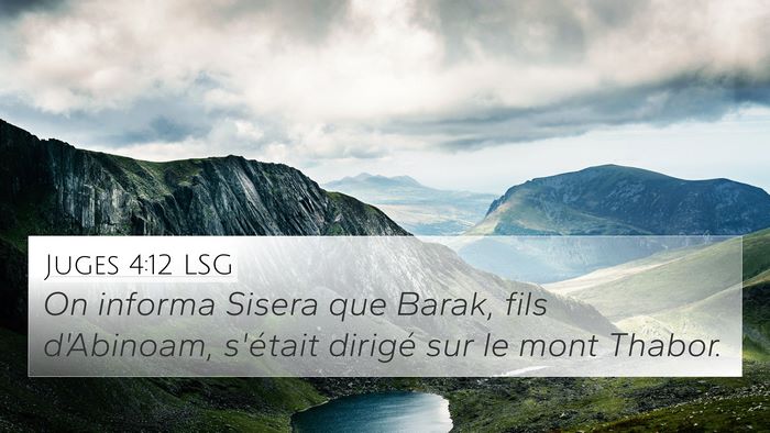 Juges 4:12 LSG Bible Verse Image