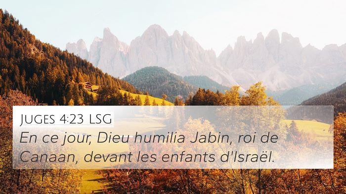 Juges 4:23 LSG Bible Verse Image