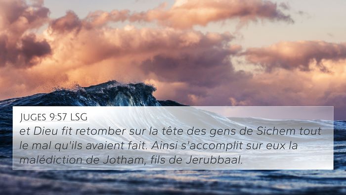 Juges 9:57 LSG 4K Wallpaper - et Dieu fit retomber sur la tête des gens de - 4K Wallpaper Bible Verse