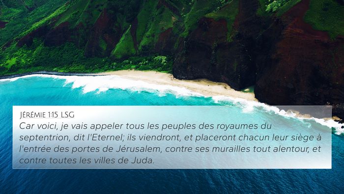 Jérémie 1:15 LSG Bible Verse Image
