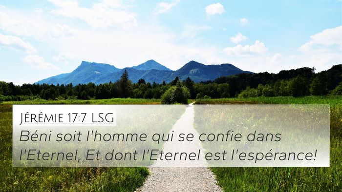 Jérémie 17:7 LSG Bible Verse Image
