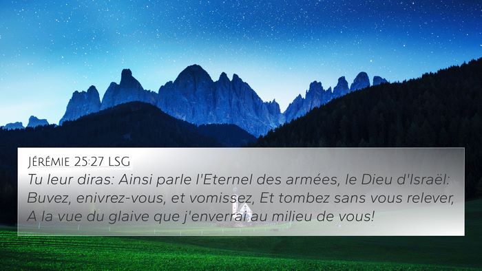 Jérémie 25:27 LSG Bible Verse Image