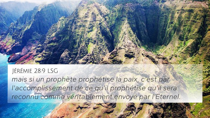 Jérémie 28:9 LSG Bible Verse Image