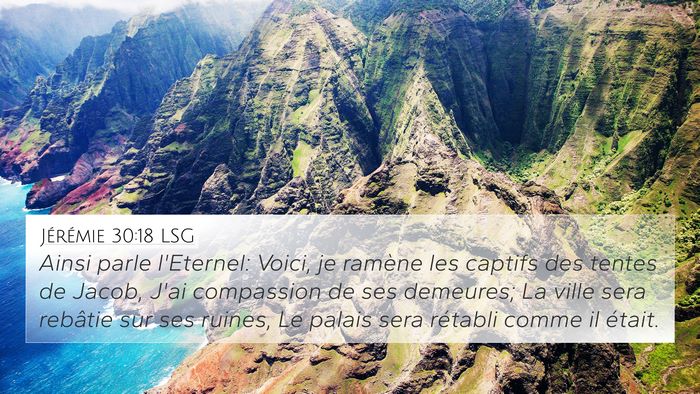 Jérémie 30:18 LSG Bible Verse Image