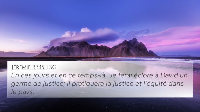 Jérémie 33:15 LSG Bible Verse Image