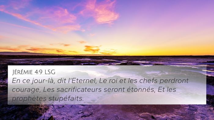 Jérémie 4:9 LSG Bible Verse Image