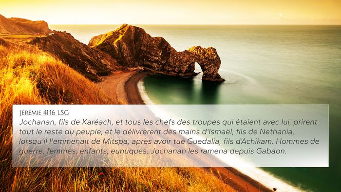 Jérémie 41:16 LSG Bible Verse Image