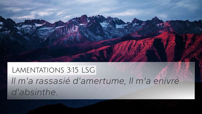 Lamentations 3:15 LSG Bible Verse Image