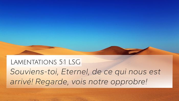 Lamentations 5:1 LSG Bible Verse Image