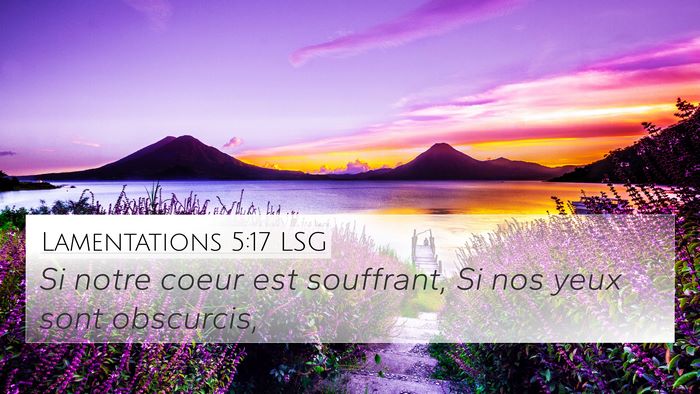 Lamentations 5:17 LSG Bible Verse Image