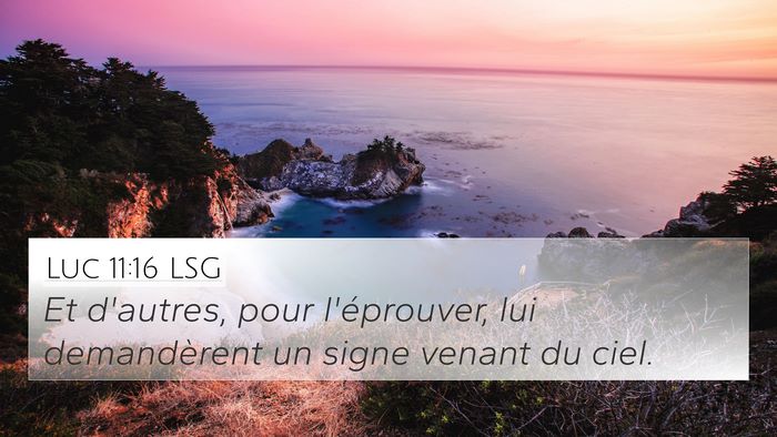 Luc 11:16 LSG Bible Verse Image
