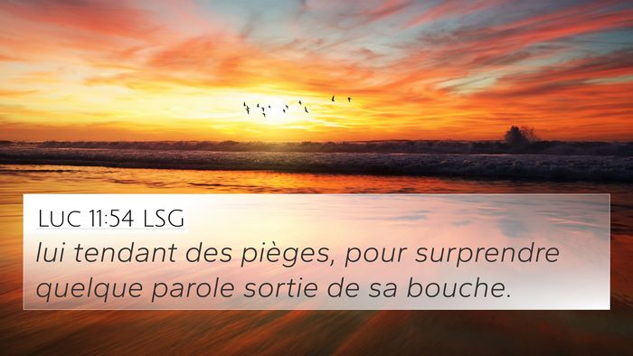 Luc 11:54 LSG Bible Verse Image