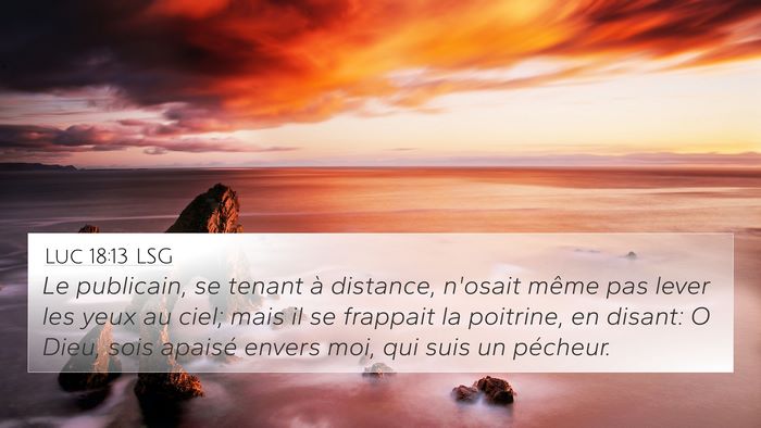 Luc 18:13 LSG Bible Verse Image