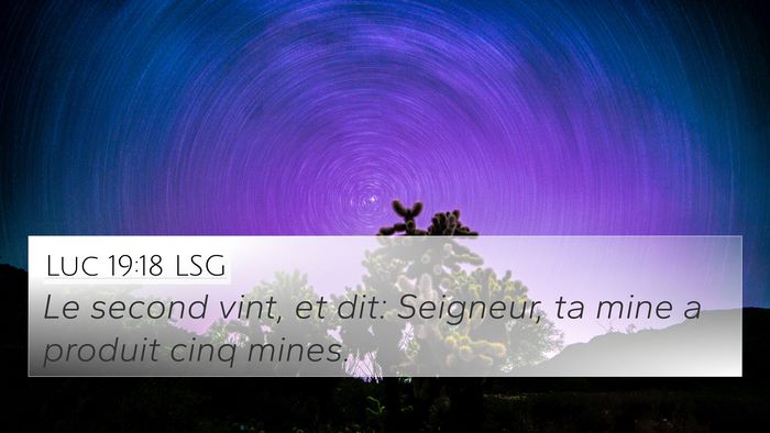Luc 19:18 LSG Bible Verse Image