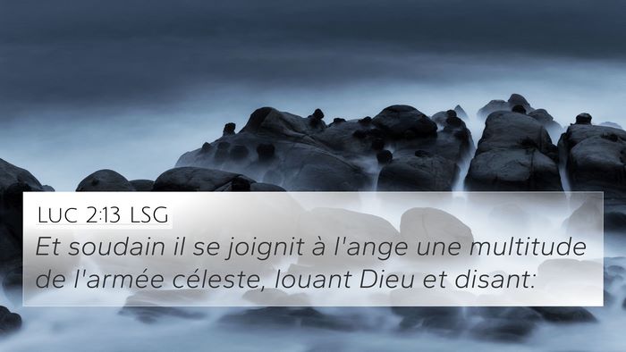 Luc 2:13 LSG Bible Verse Image