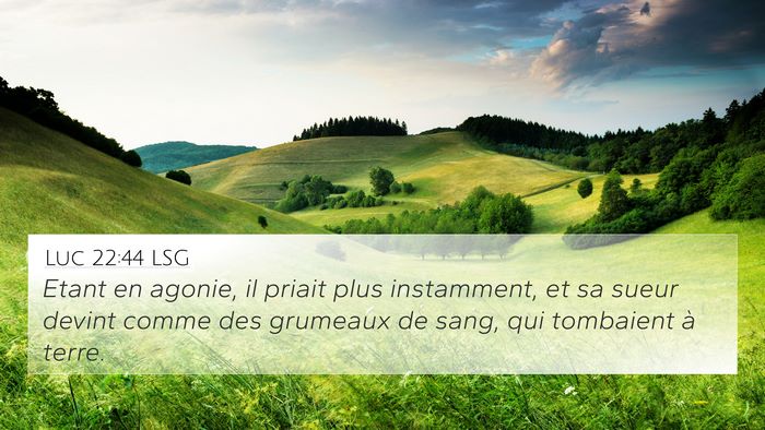 Luc 22:44 LSG Bible Verse Image