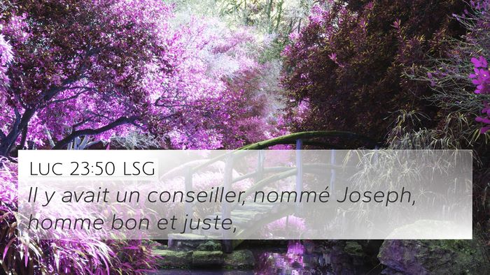 Luc 23:50 LSG Bible Verse Image